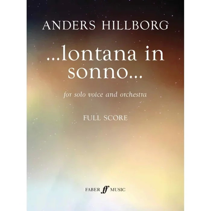 Hillborg, Anders – Lontana in sonno (full score)