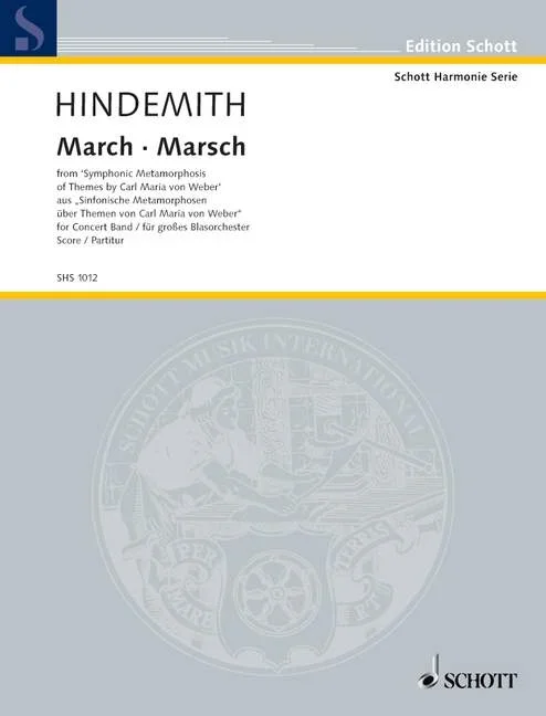 Hindemith, Paul : Hindemith, Paul : March, from “Symphonic Metamorphosis” – wind band – Schott Digital