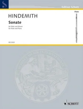 Hindemith : Sonata: 1936: Flute & Piano (Schott)