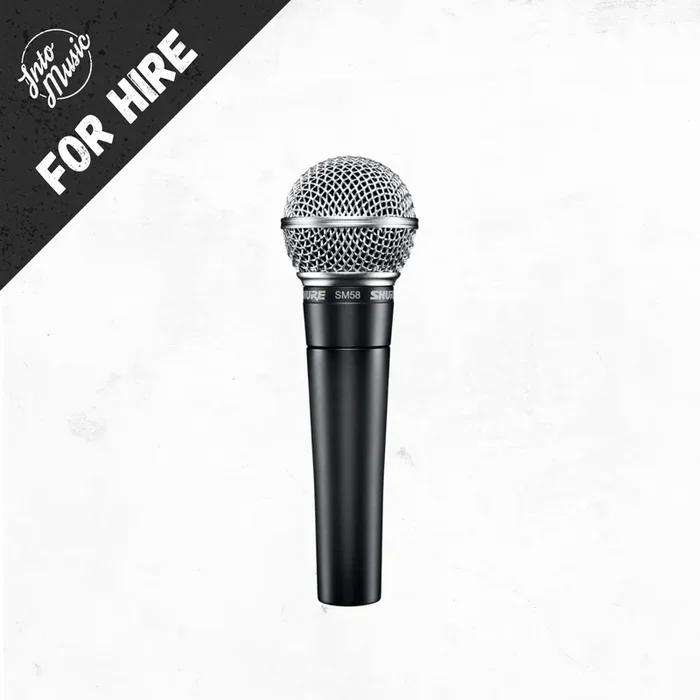 Hire a Shure SM58 Dynamic Cardioid Vocal Microphone
