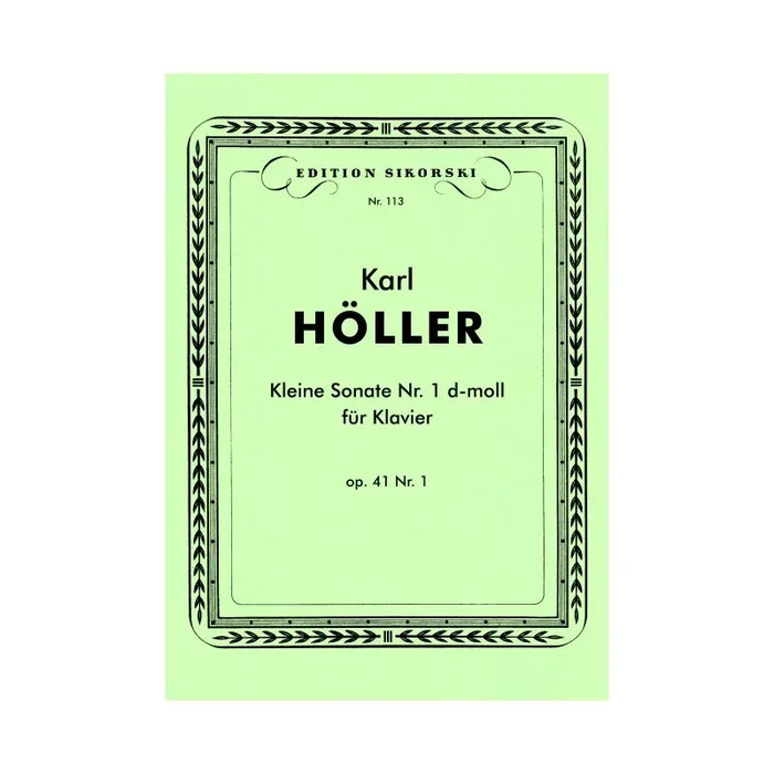 Hoeller, Karl – Kleine Sonate Nr. 1 op. 41/1