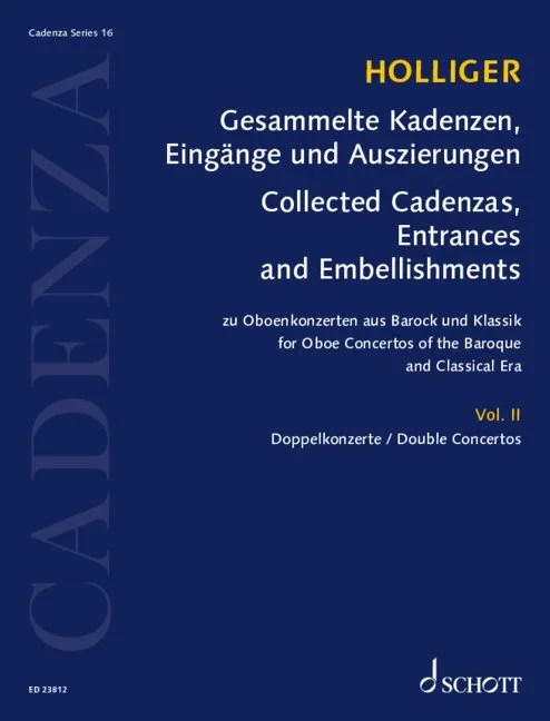 Holliger: Collected Cadenzas, Embellishments, and Arrangements – Volume 2 (Double Concertos)