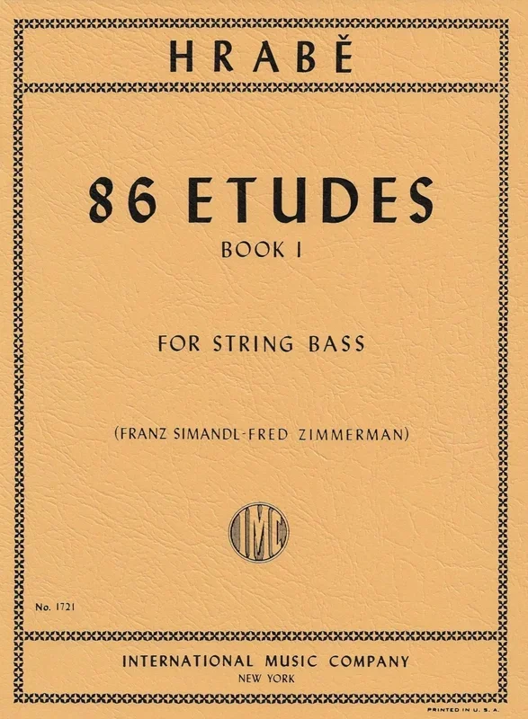 Hrabe: 86 Etudes for String Bass – Book 1