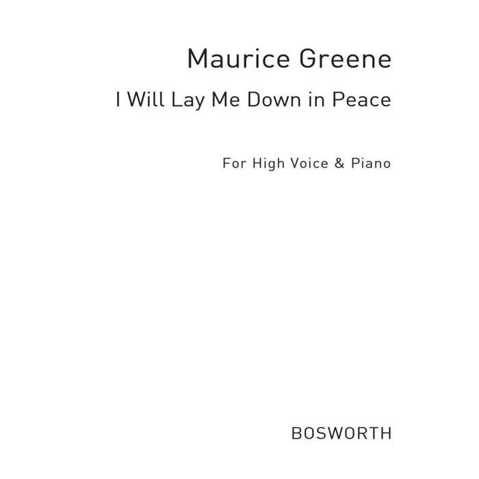 I Will Lay Me Down In Peace
