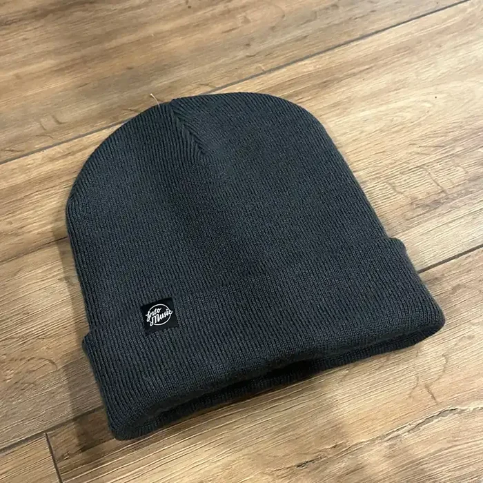 Into Music ‘Support Your Local Drum Store‘ Beanie Hat Graphite Grey