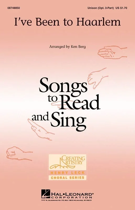 Ive Been To Haarlem Unison (Octavo)