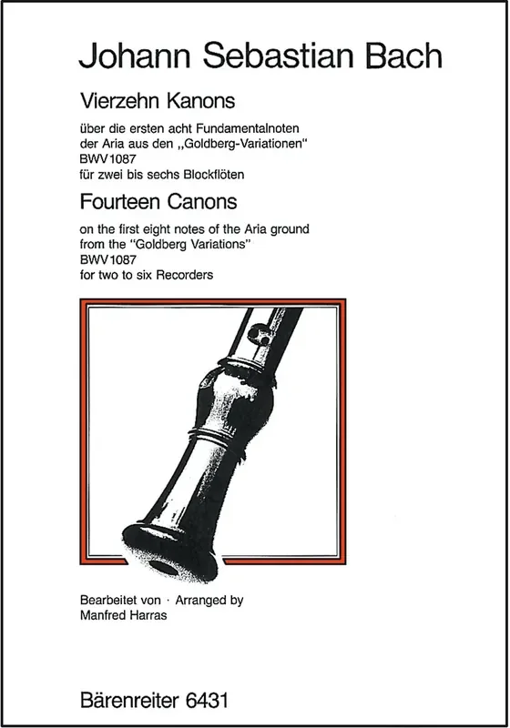 J. S. Bach 14 Canons for 2 to 6 Recorders