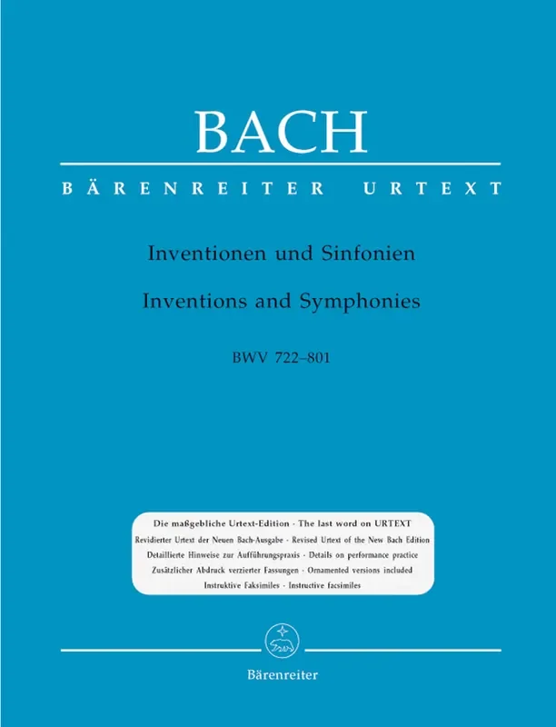 J. S. Bach Inventions and Sinfonias BWV 772-801