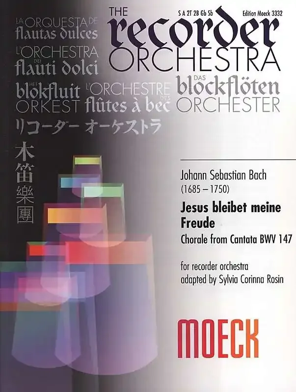 J. S. Bach Jesus Bleibet Meine Freude for Recorder Orchestra