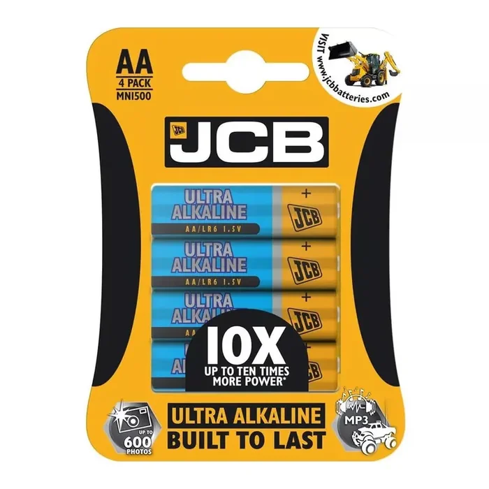 JCB Ultra Alkaline AA Battery (4-Pack)