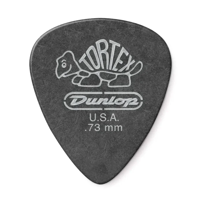 JIM DUNLOP 0.73MM TORTEX BLACK GOLD PICK (Single)