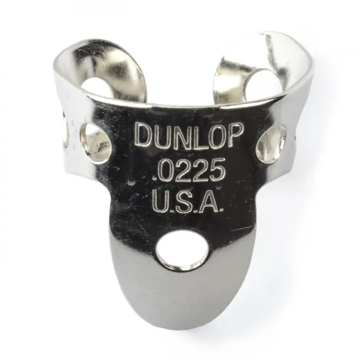 Jim Dunlop 4 x Metal Nickel .0225 Finger Pick and 1 x Thumb Pick