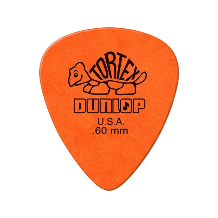 Jim Dunlop 418 Tortex Standard Pick, .60mm, 12-Pack