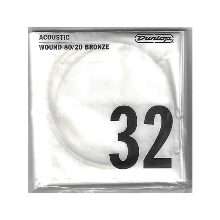 Jim Dunlop DAB32 80/20 Bronze Acoustic Guitar String, .032