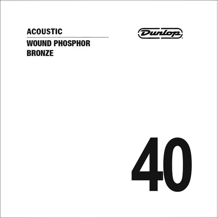 Jim Dunlop DAP40 Phosphor Bronze Acoustic Guitar String, .040