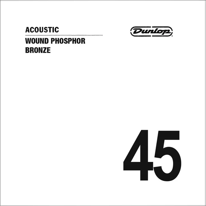 Jim Dunlop DAP45 Phosphor Bronze Acoustic Guitar String, .045