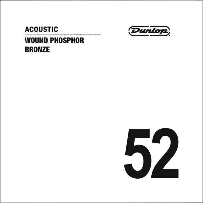Jim Dunlop DAP52 Phosphor Bronze Acoustic Guitar String, .052