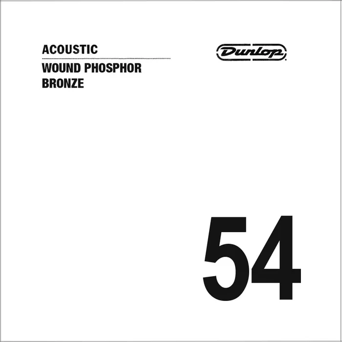Jim Dunlop DAP54 Phosphor Bronze Acoustic Guitar String, .054