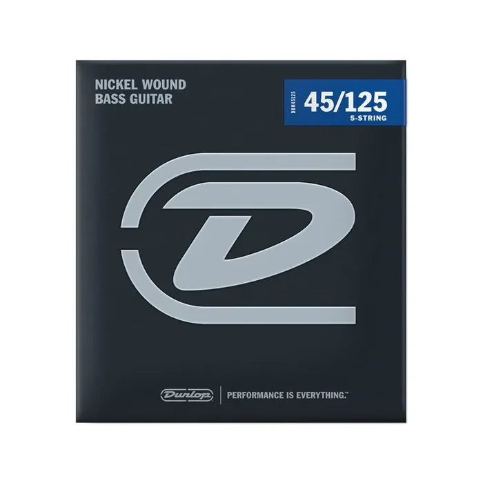 Jim Dunlop DBN45125 Nickel Wound Bass 5-String Set, 45-125