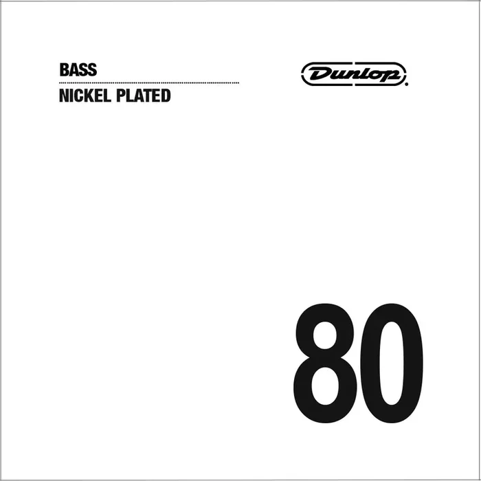 Jim Dunlop DBN80 Nickel Plated Stainless Steel Bass String, .080