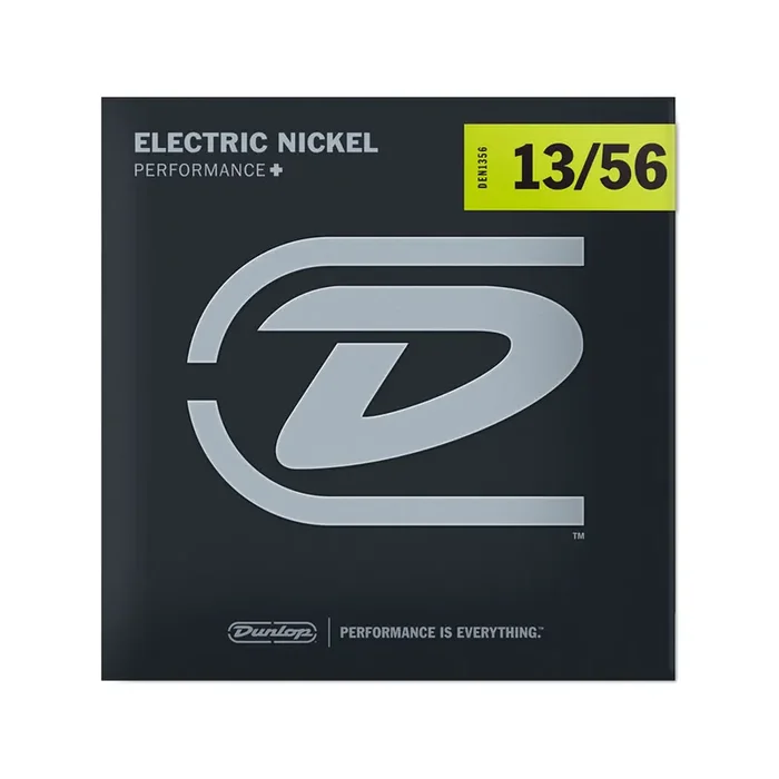 Jim Dunlop DEN1356 Performance+ Nickel Wound Electric Guitar Strings, X Heavy Hybrid, 13-56