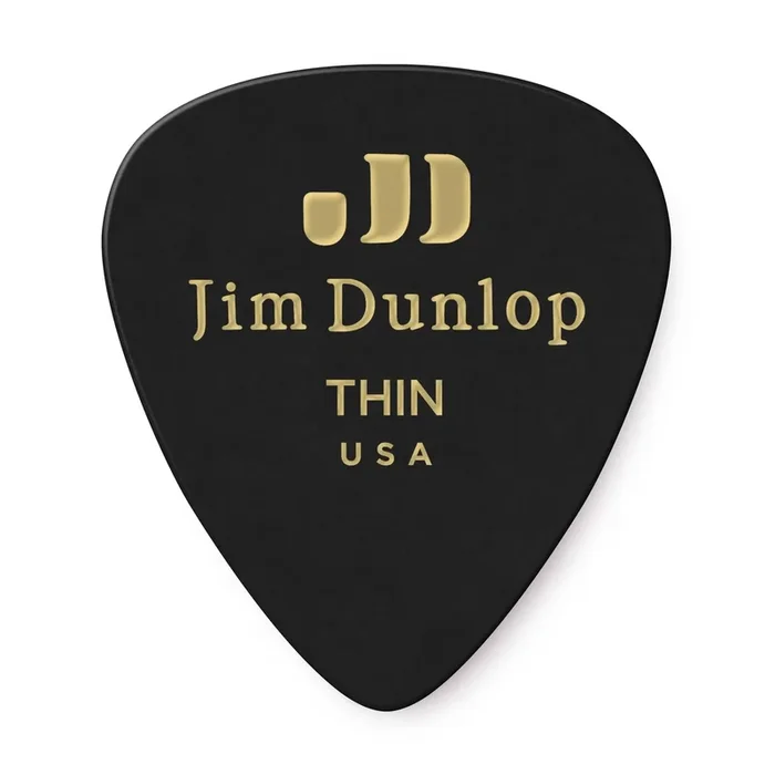Jim Dunlop Dunlop Black Classics Thin Guitar Pick (Single)