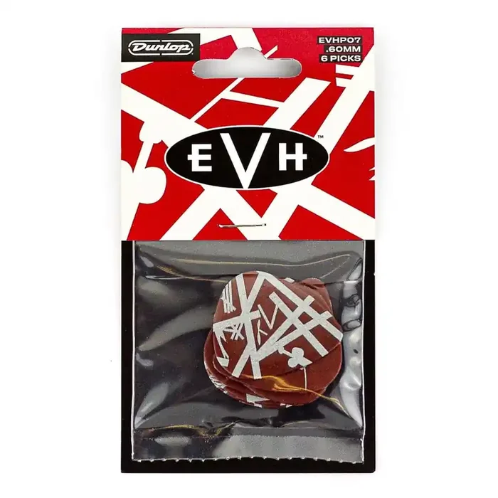 Jim Dunlop EVH Shark Guitar Max-Grip Nylon .60mm Guitar Picks, 6-Pack