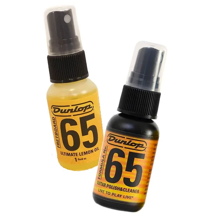 Jim Dunlop Formula No. 65 Mini Care Bundle, Lemon Oil & Polish, 1oz Bottles
