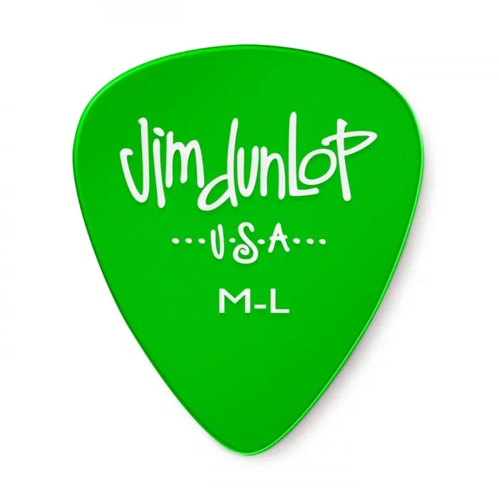 Jim Dunlop Gels Medium Light Gauge 12-Pick Player Pack (Green) 486PML