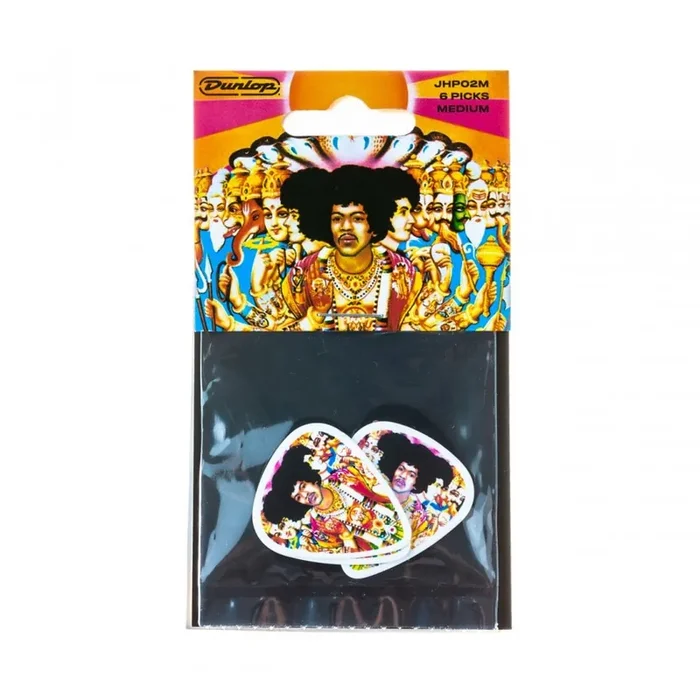 Jim Dunlop Jimi Hendrix ‘Bold As Love‘ Album Cover Guitar Picks, 6-Pack