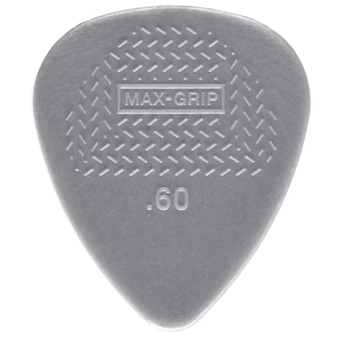 Jim Dunlop Nylon Max-Grip Standard Guitar Plectrum 0.60mm, 12-Pick Player Pack