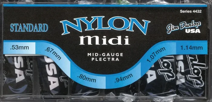 Jim Dunlop Nylon MIDI Picks Q/P216