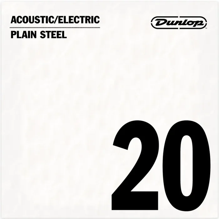 Jim Dunlop Plain Steel 20 (.020″) Single Guitar String