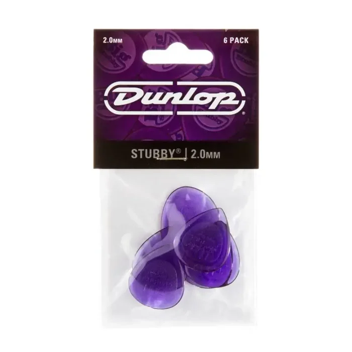 Jim Dunlop Stubby Jazz Pick 2.00mm (6 PACK)