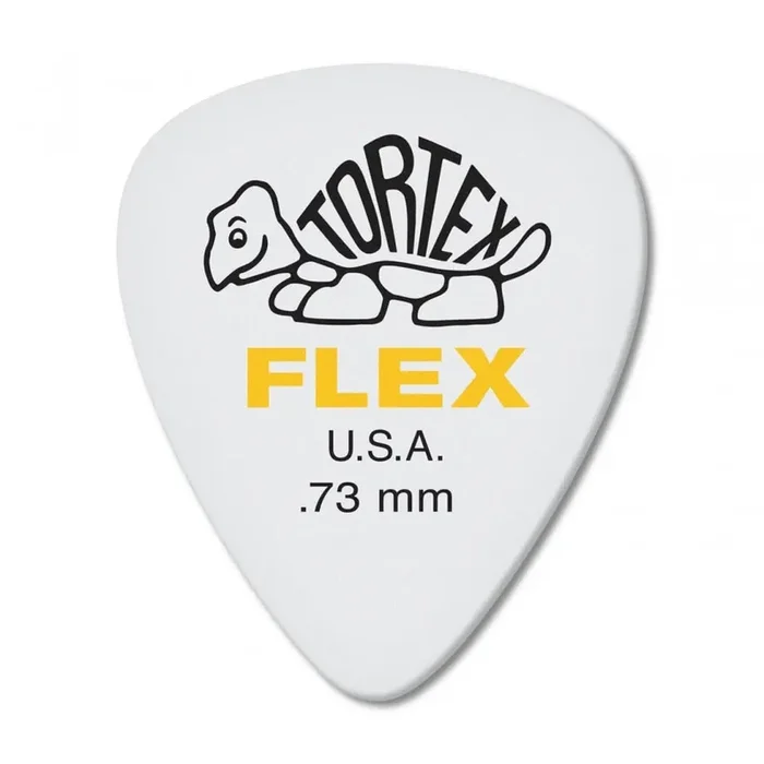 Jim Dunlop Tortex Flex 0.73mm Guitar Plectrums, 12-Pick Player Pack