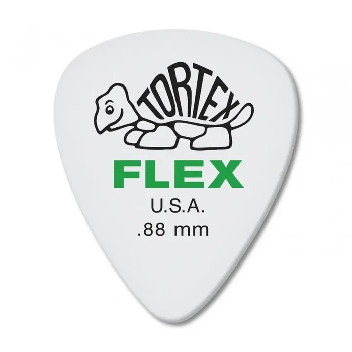 Jim Dunlop Tortex Flex 0.88mm Guitar Plectrums, 12-Pick Player Pack