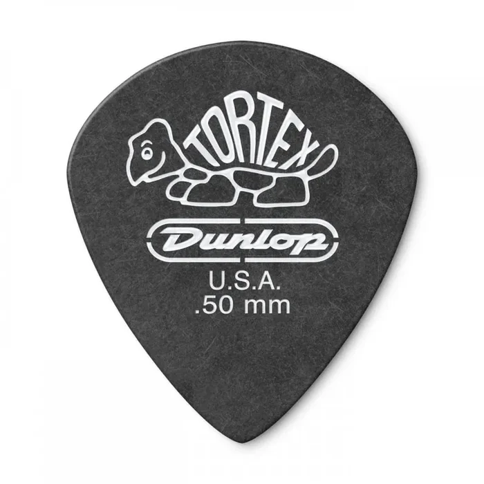 Jim Dunlop TORTEX Pitch Black Jazz III .50mm Guitar Plectrum, 12-Pack