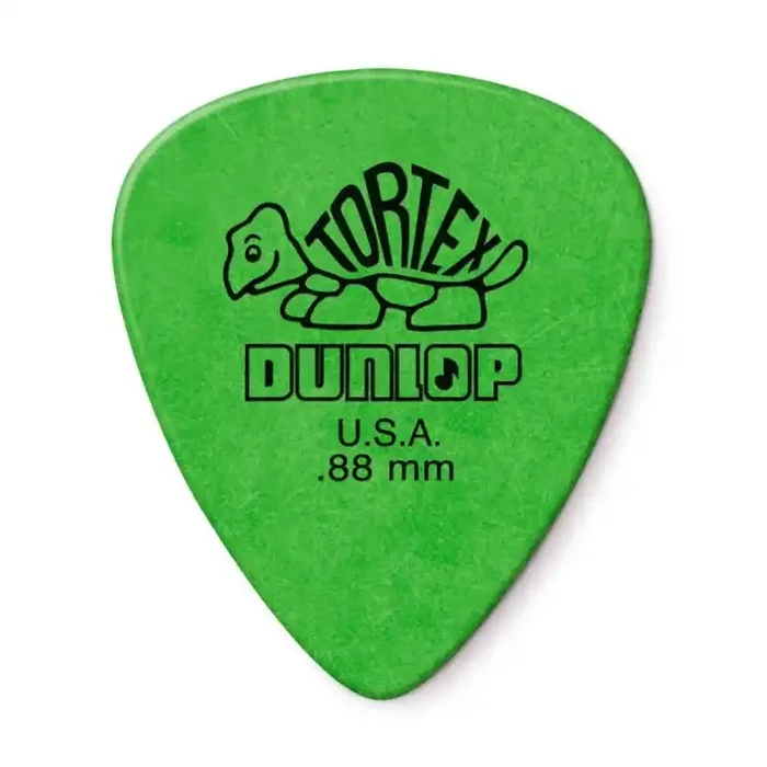 Jim Dunlop Tortex Players Pack (.88mm, 12-Pack) Green Guitar Picks – Durable & Reliable