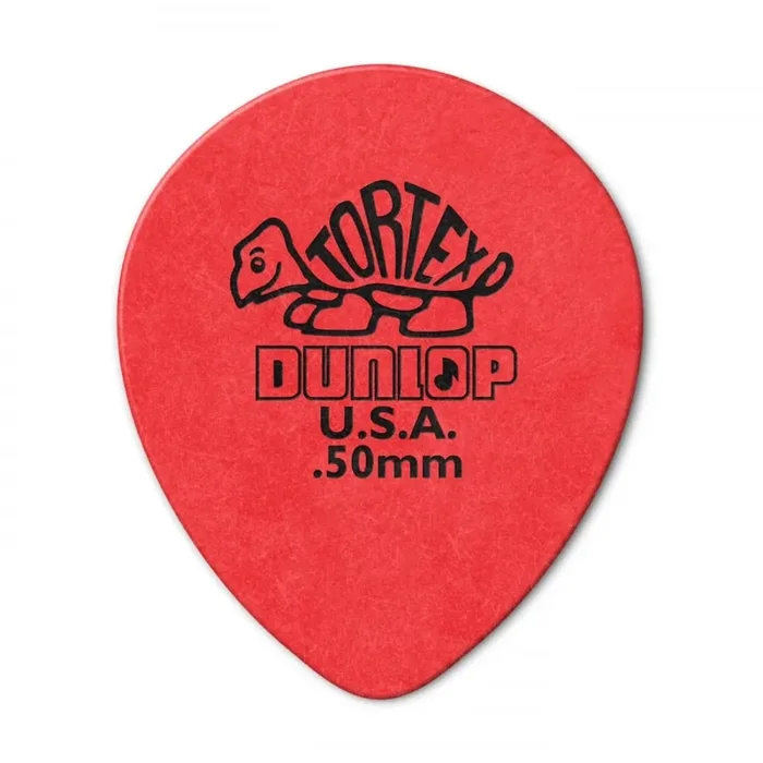 Jim Dunlop Tortex Teardrop .50mm (6-Pack) – Red