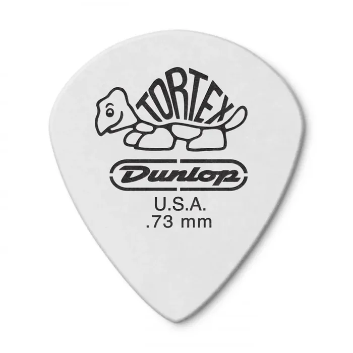 Jim Dunlop White TORTEX Jazz III 0.73mm Guitar Plectrums, 12-Pick Player Pack