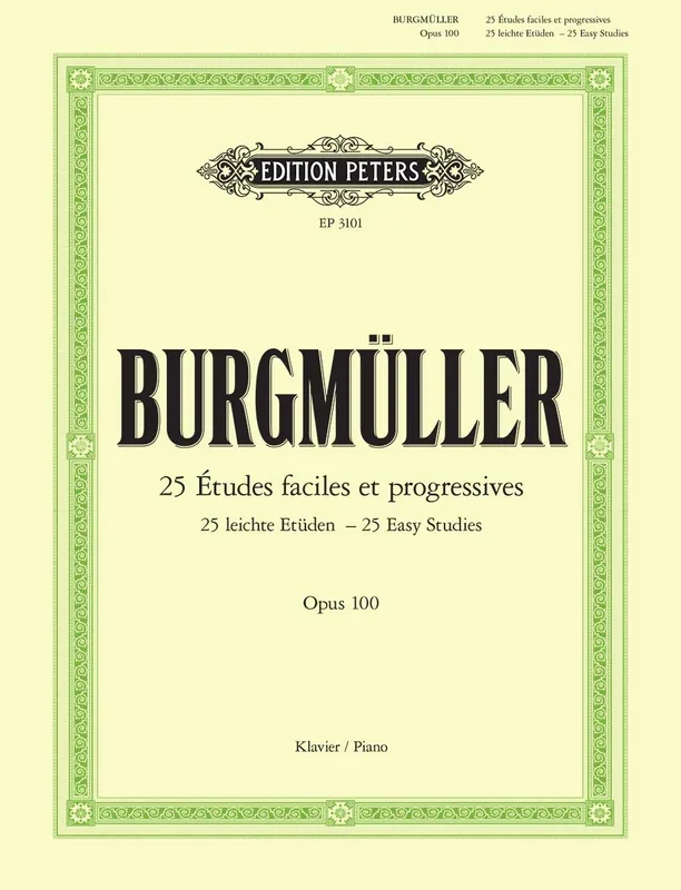 Johann Friedrich Burgmüller : Johann Friedrich Burgmüller : Progrès Op. 100 No. 6 – Piano – Faber Digital