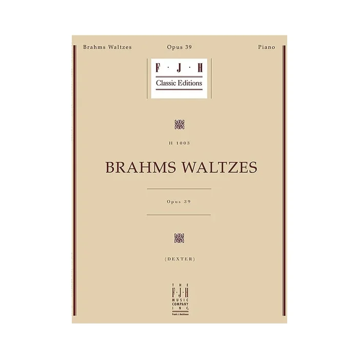 Johannes Brahms – Brahms Waltzes Op.39
