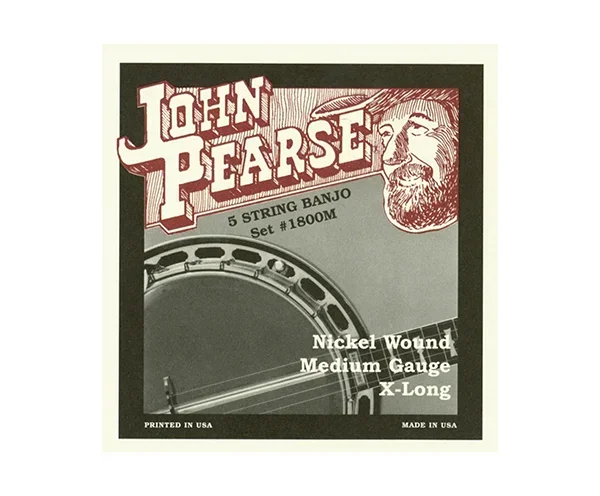 John Pearse Banjo Set-Nickel (010-023)1800M