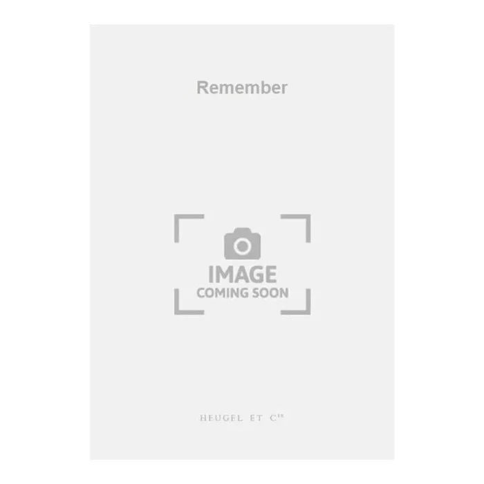 Jolas, Betsy – Remember