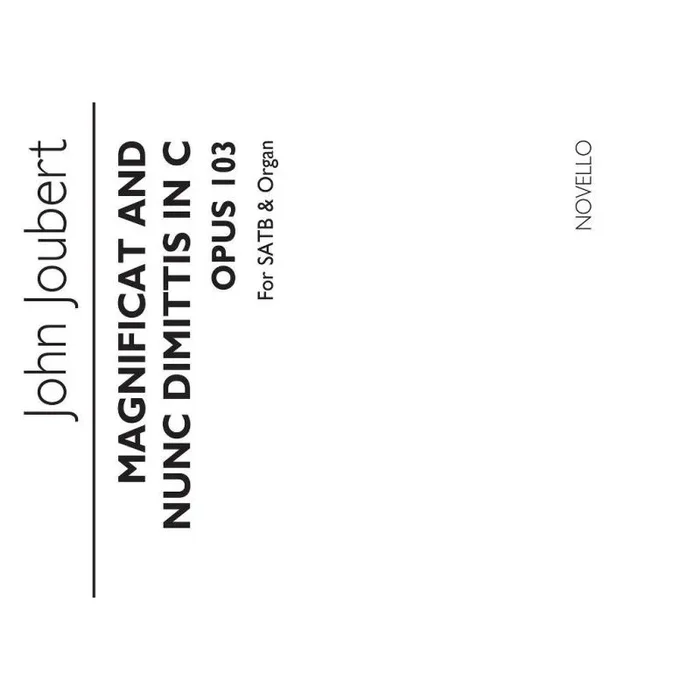 Joubert, John – Magnificat And Nunc Dimittis In C Op.105