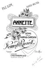 Kennedy Russell : Kennedy Russell : Annette – Piano, Voice – Faber Digital