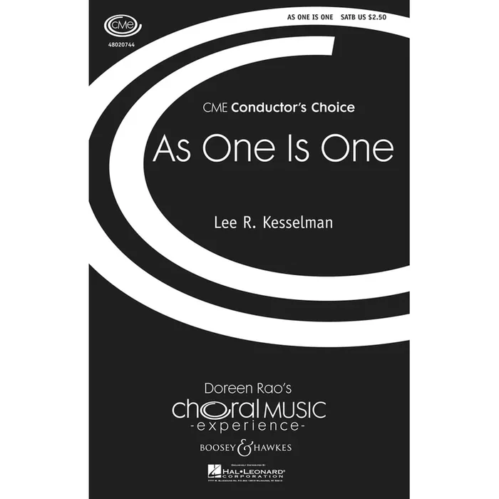 Kesselman, Lee R. – As One Is One
