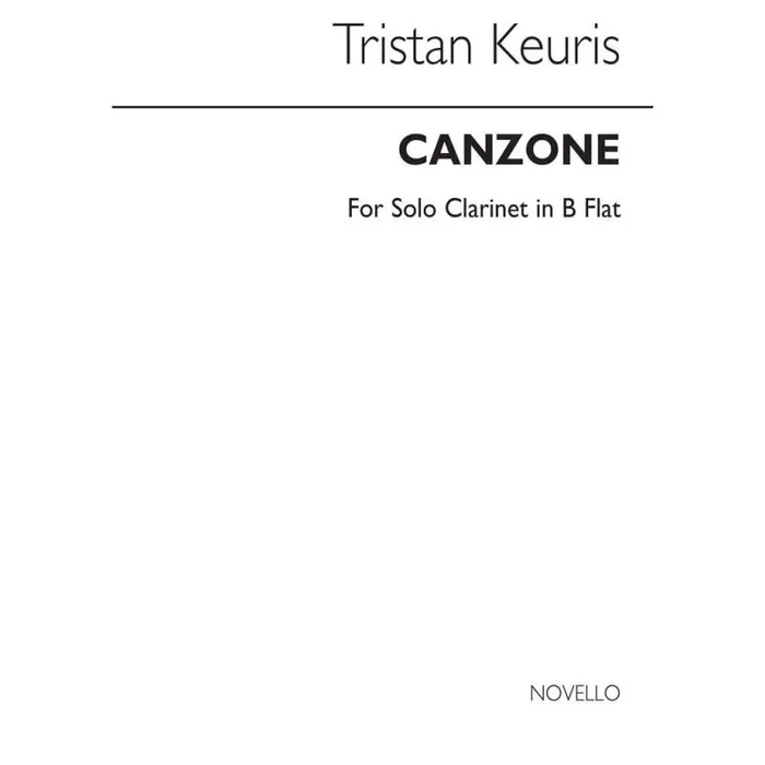 Keuris, Tristan – Canzone For Clarinet Solo