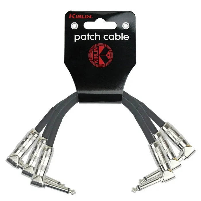 Kirlin KIP3243-1 1ft Right Angle Patch Cable 3-Pack, CCAM, Limited Warranty