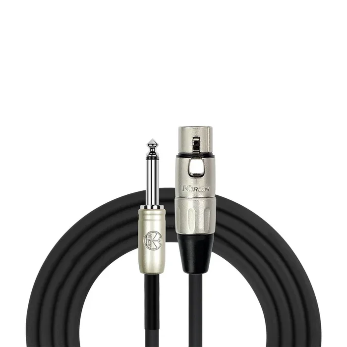 Kirlin KMP482PR 30Ft XLR Female to 1/4″ Jack Microphone Cable, OFC, PVC Jacket